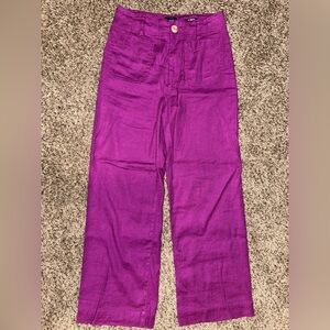 Anthropologie Maeve Magenta Trousers